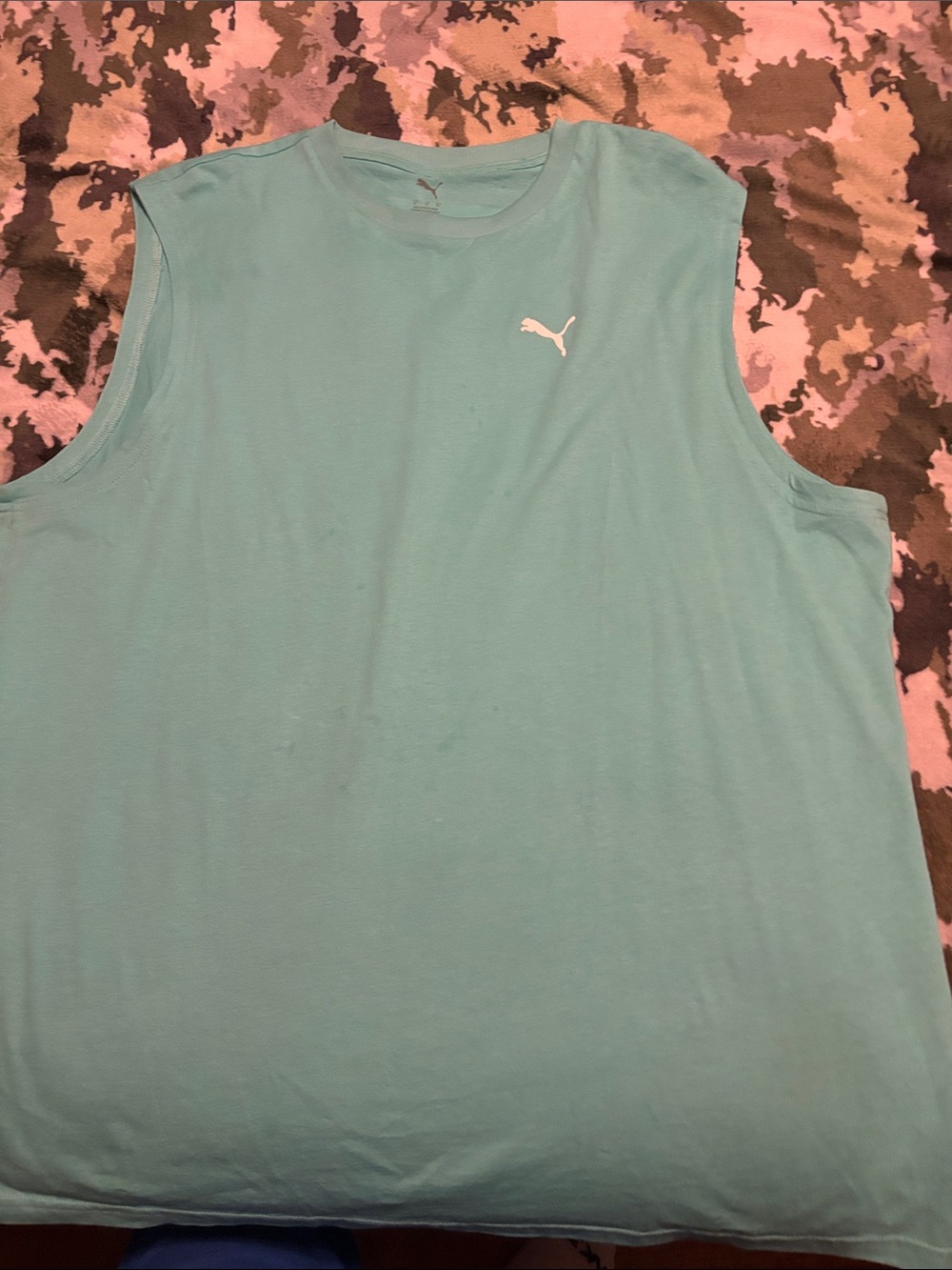 Puma Men’s Teal Sleeveless Performance Tank